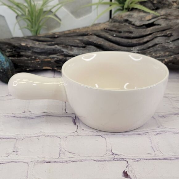 Rae Dunn FEED ME Ceramic Soup Crock with Handle - Picture 2 of 6